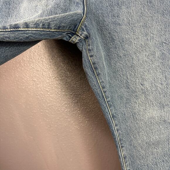 Good American Blue Straight Leg Jeans - Picture 3 of 7